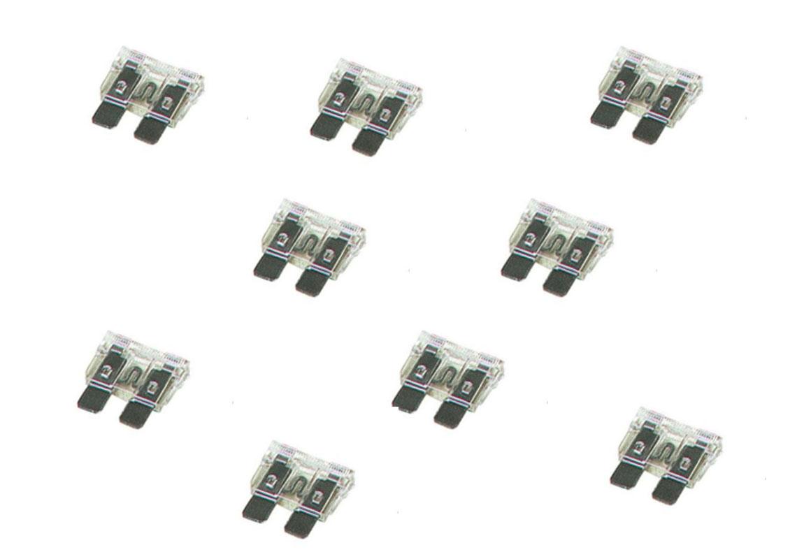 100 FUSIBLES TRANSPARENTS LAMELLAIRES ENFICHABLES 25A